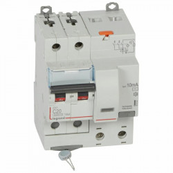 411151 Legrand  Disjoncteur différentiel  20A type AC 10mA DX³6000 10kA 2P