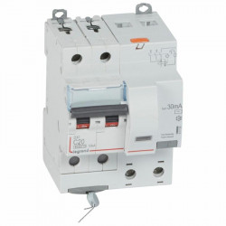 411159 Legrand  Disjoncteur différentiel  20A type AC 30mA DX³6000 10kA 2P