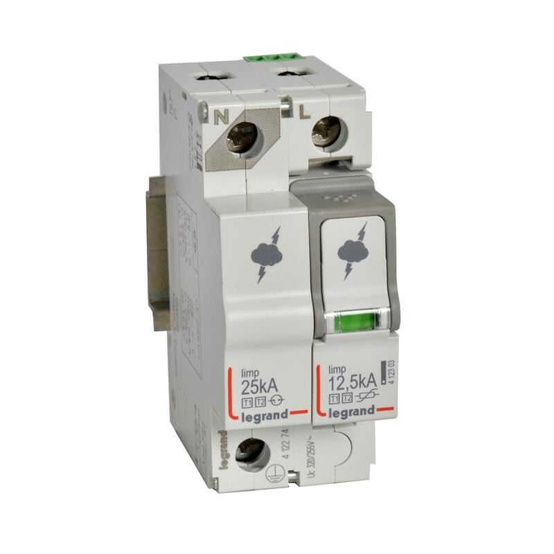 412274 Legrand - Parafoudre phase neutre de type 2  - 60kA - report de signalisation