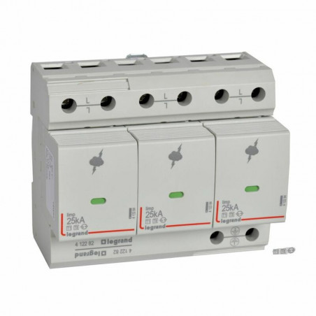 412282 Legrand - Parafoudre triphasé + neutre de type 1  - 50kA - report de signalisation