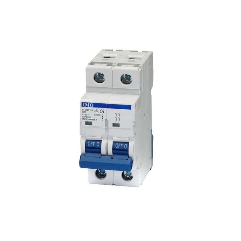 Disjoncteur bipolaire 2P - 50A - 10kA - courbe C - À vis - IMO B10C2050A