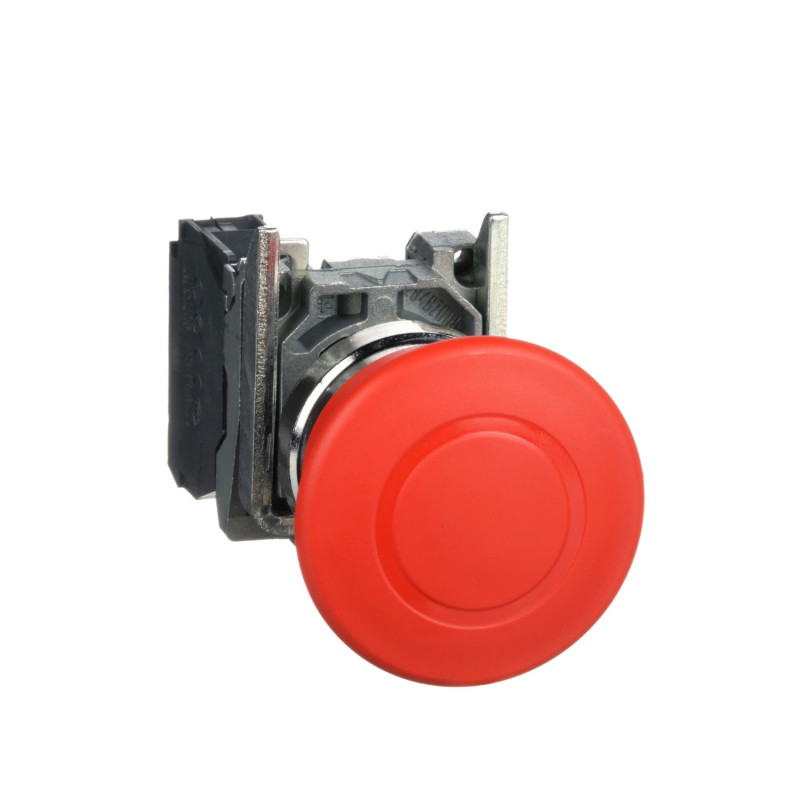 XB4BT842 Schneider - bouton d'arrêt d'urgence XB4 - Ø 22mm - pousser/tirer - 1NO - Harmony XB4