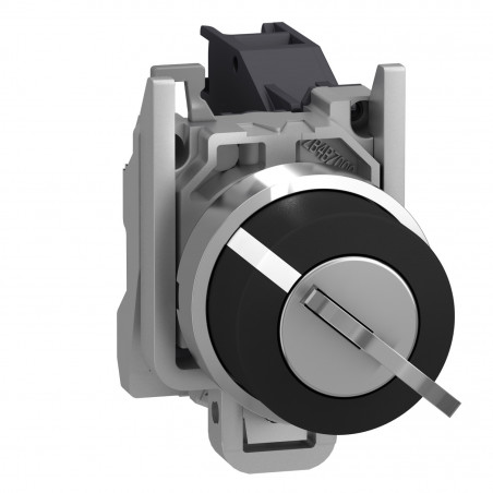XB4BG21 Schneider - bouton à clé 455 - Ø22 - 2 positions fixes - retr G - 1NO - à vis - Harmony XB4