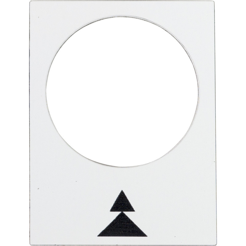 ZB2BY4909 Schneider - étiquette - 30x40mm - blanc - droite PV-GV - Harmony
