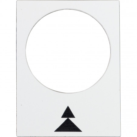 ZB2BY4909 Schneider - étiquette - 30x40mm - blanc - droite PV-GV - Harmony