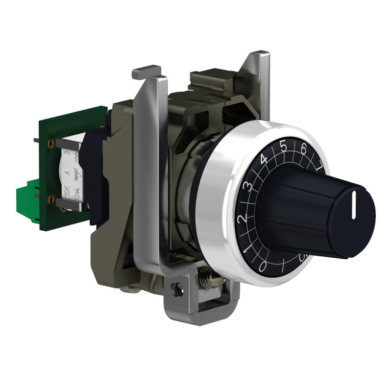 XB4BD912R4K7 Schneider - potentiomètre complet - Ø22 - résistance max 4,7k? - Harmony XB4