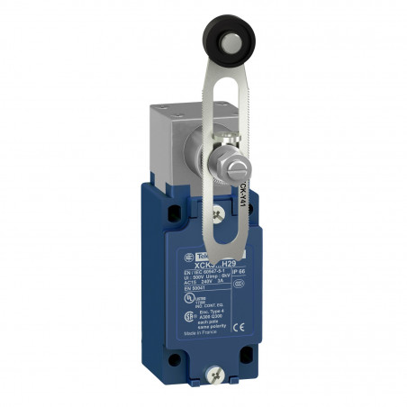 XCKJ10541 Schneider - Interrupteur fin de course - levier galet plastique réglable - 1NO+1NF - brusque - PG13