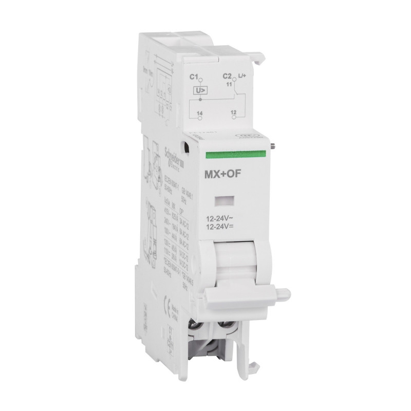 A9N26948 Schneider Déclencheur à émission de tension MX + OF 12…24VCA-CC 3A 415V