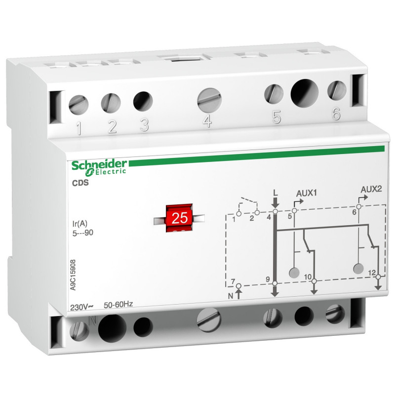 A9C15908 Schneider - délesteur monophasé 2 voies - 230Vca - Acti9 CDSs