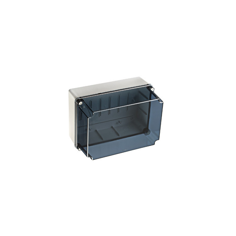GSLT322 IDE Boitier industriel étanche IP67 avec bords lisses couvercle réhaussé transparent dim.328x239x188