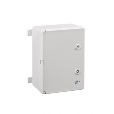 ABS352515 IDE Coffret ABS étanche IP65 350X250X150 Porte opaque - avec plaque de montage