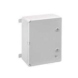 ABS403017 IDE Coffret ABS étanche IP54 400X300X170 Porte opaque - avec plaque de montage