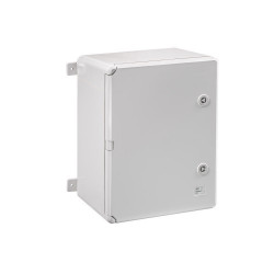 ABS403022 IDE Coffret ABS étanche IP54 400X300X220 Porte opaque - avec plaque de montage