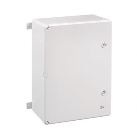 ABS503519 IDE Coffret ABS étanche IP54 500X350X190 Porte opaque - avec plaque de montage