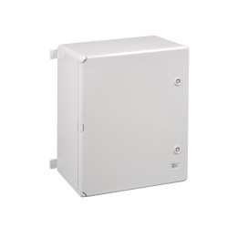 ABS504024 IDE Coffret ABS étanche IP54 500X400X240 Porte opaque - avec plaque de montage