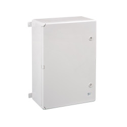 ABS604020 IDE Coffret ABS étanche IP54 600X400X200 Porte opaque - avec plaque de montage