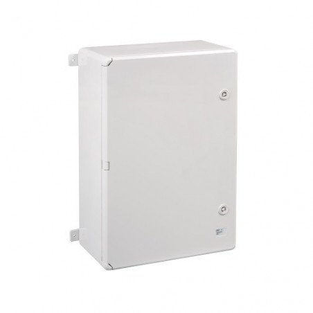 ABS604020 IDE Coffret ABS étanche IP54 600X400X200 Porte opaque - avec plaque de montage