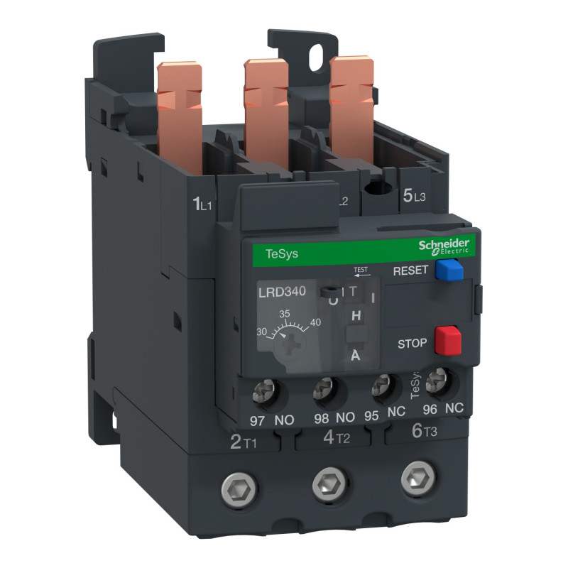 LRD340 Schneider - Relais thermique moteur 30 à 40A - TeSys LRD - pour contacteur LC1D40A à LC1D65A