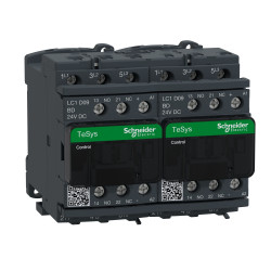 LC2D09BD Schneider - Contacteur inverseur tripolaire - 3NO - 9A - Bobine 24Vcc - Vis