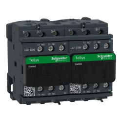LC2D09E7 Schneider - Contacteur inverseur tripolaire - 3NO - 9A - Bobine 48Vca - Vis