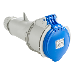 Fiche femelle P17 32A 2P+T 220V - Étanche IP44 - IDE