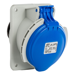 Prise P17 CEE 32A 2P+T - Encastrable sur coffret - Étanche IP44 - IDE