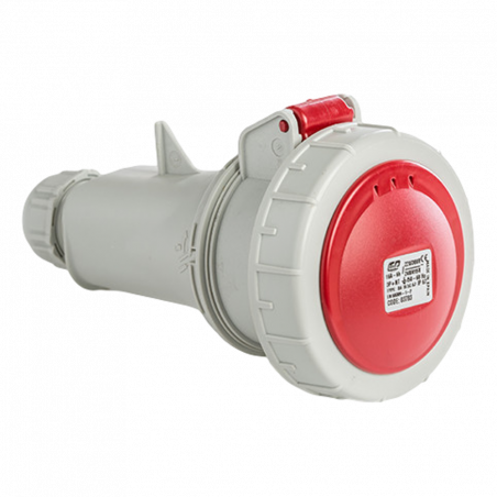 Fiche femelle tétrapolaire 16A 3P+N+T 380V - 5 broches - Étanche IP67 - IDE