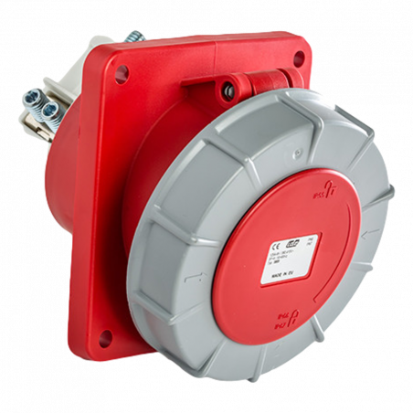 Prise 125A monophasé 2P+T encastrable - Étanche IP67 - IDE