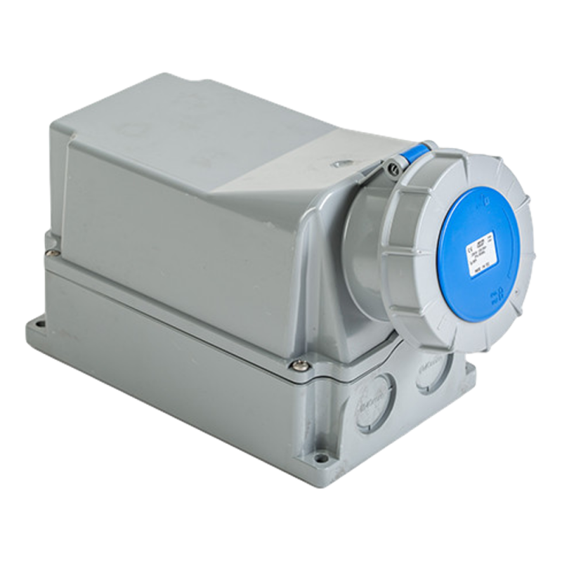 Socle de prise 125A monophasé 2P+T - Étanche IP67 - IDE
