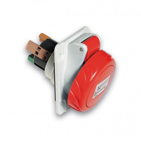 PKY16F735 Schneider PratiKa - socle de prise industrielle coudée 16 A - 3P+N+T - 380-415 V CA - IP67