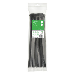 Schneider - Collier attache câble en polyamide 370x4,8mm - nylon - lot de 100 colliers serre-câbles noir