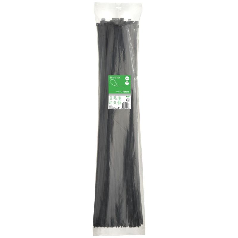 Schneider - Collier de serrage plastique grande taille 780x8,8mm - nylon - lot de 100 colliers serre-câbles
