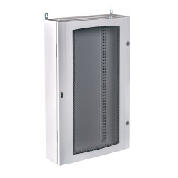 65SUP120168PT IDE - Armoire électrique industrielle étanche IP65 - 168 modules - Porte vitrée - Atlantic IDE