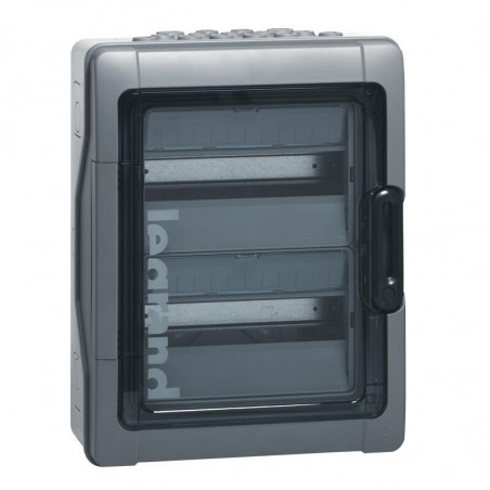 001922 Legrand Coffret Plexo3 étanche IP65 - 2 rangées de 12 modules - Entrées à perforation directe