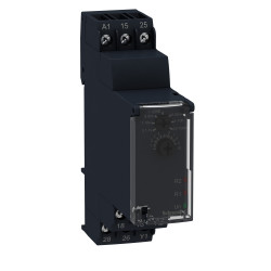 RE22R2AMU Schneider - Relais temporisé - 2OF (inverseur) - A At - 1s à 100h - 24VDC/24V à 240VAC - Zelio Time