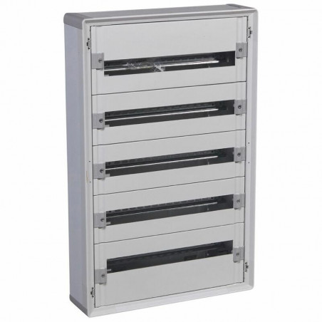 401805 Legrand Tableau de distribution isolant XL3 160 - 5 rangées de 24 modules - Tout modulaire prêt à l'emploi