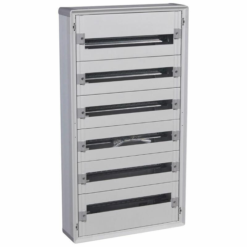 401806 Legrand Tableau de distribution isolant XL3 160 - 6 rangées de 24 modules - Tout modulaire prêt à l'emploi