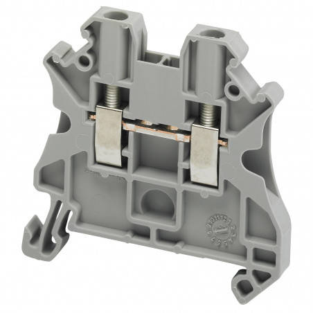 NSYTRV22 Schneider Borne à vis 2,5mm² - passant - 2 points - Section 2,5mm² - Gris