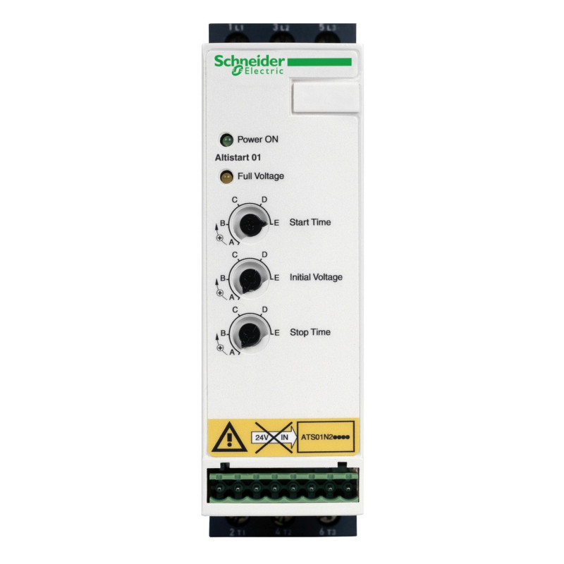 ATS01N222QN Schneider - Démarreur progressif 22A pour moteur triphasé 7,5 à 11kW - Altistart 01