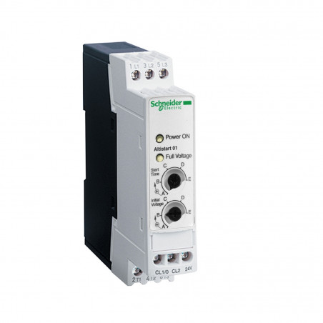 ATS01N106FT Schneider - démarreur progressif pour moteur monophasé et triphasé 6A - 230V / 380V - Altistart 01