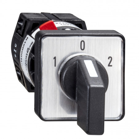 K10D002UCH Schneider Commutateur inverseur à came - 2 pôles - 60° - 10A - fixation Ø16/22mm - Harmony