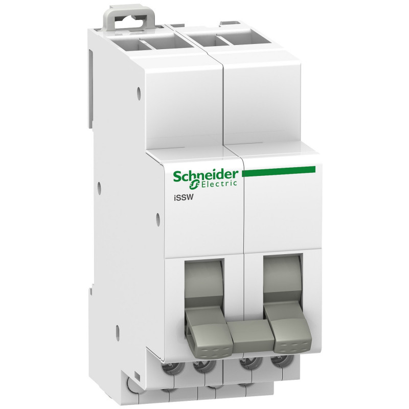 A9E18074 Schneider - Commutateur inverseur monophasé 20A 3 positions  - Acti9 iSSW