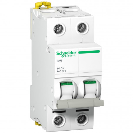A9S65292 Schneider - Interrupteur sectionneur bipolaire 2P 125A - Acti9 iSW