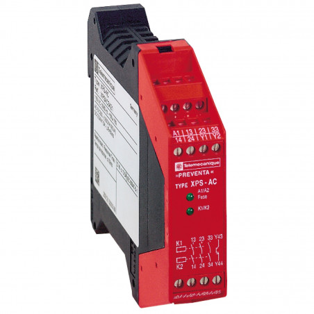 XPSAC3421 Schneider Relais de sécurité surveillance arrêt d'urgence 3 sorties 115Vca Preventa XPSAC