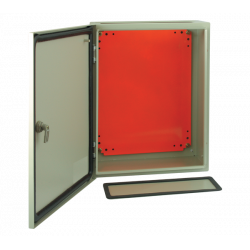 Coffret métallique étanche IP65 HxLxP 300x250x150mm avec plaque