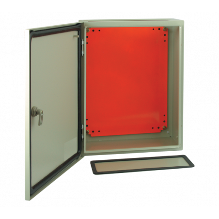 Coffret métallique étanche IP65 HxLxP 300x250x150mm avec plaque