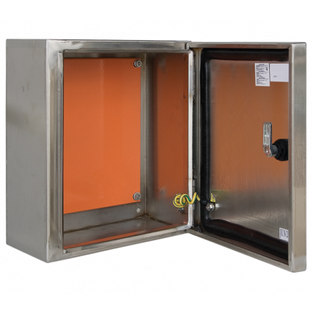 Coffret inox étanche IP65 HxLxP 300x250x150mm avec plaque