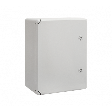 Coffret électrique ABS 400x300x220 étanche IP65 - Porte pleine - avec plaque