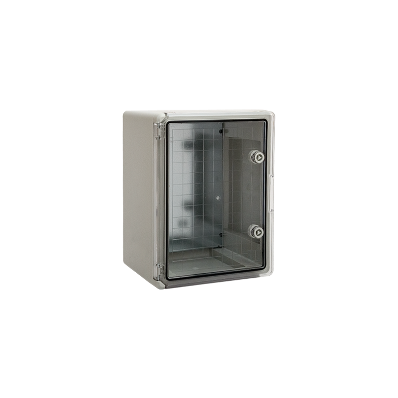 Coffret électrique ABS 600x400x200 étanche IP65 - Porte transparente - avec plaque