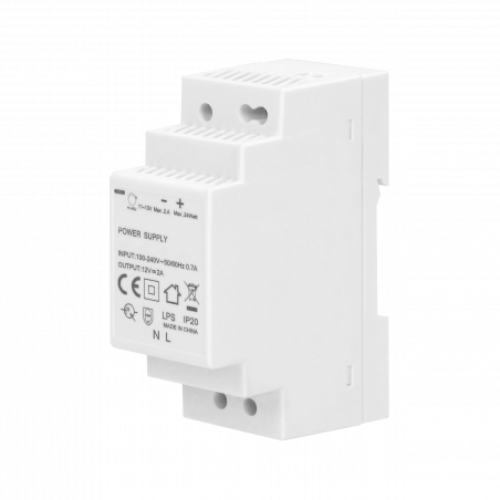 Alimentation courant continu 12V 2A 24W - 2 modules - Transformateur 220V - 12V cc